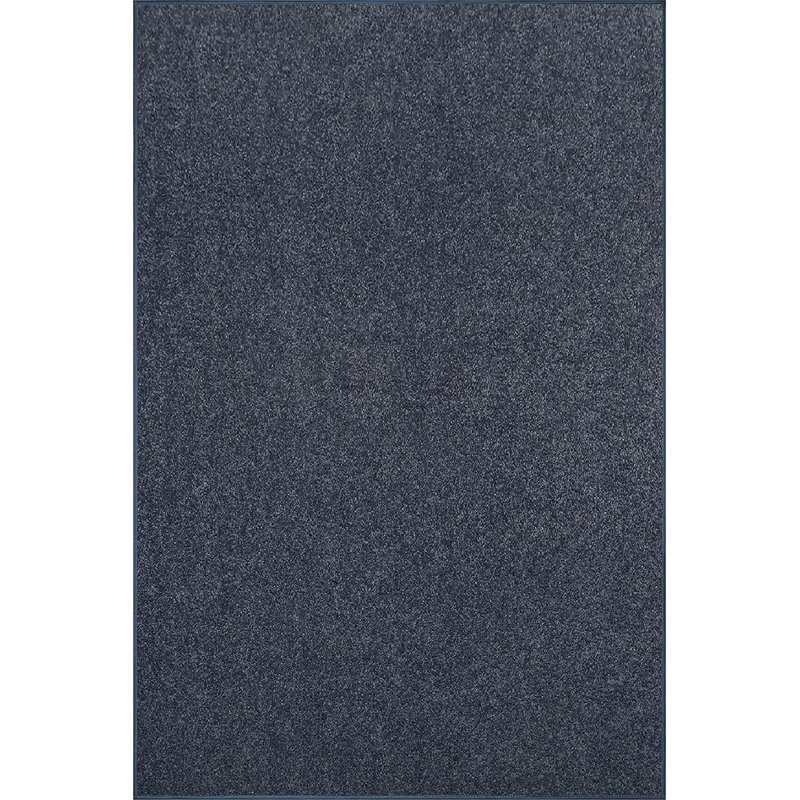 Tapis bleu foncé performance lavable à la machine, Rectangle 2 pi 6 po x 4 pi
