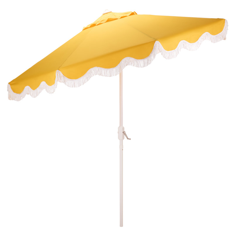 Parasol à manivelle 9 pi Torsa, Jaune