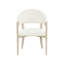 Velora 24" Wide Tailored Upholstered White-Oak Frame Arm Chair