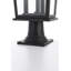 Lampadaire d'extérieur noir 9,45 pouces Jamila
