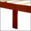 Élégant lit plateforme en bois avec tête et pied de lit, fabrication en pin durable pour un sommeil confortable et sécuritaire-118358366