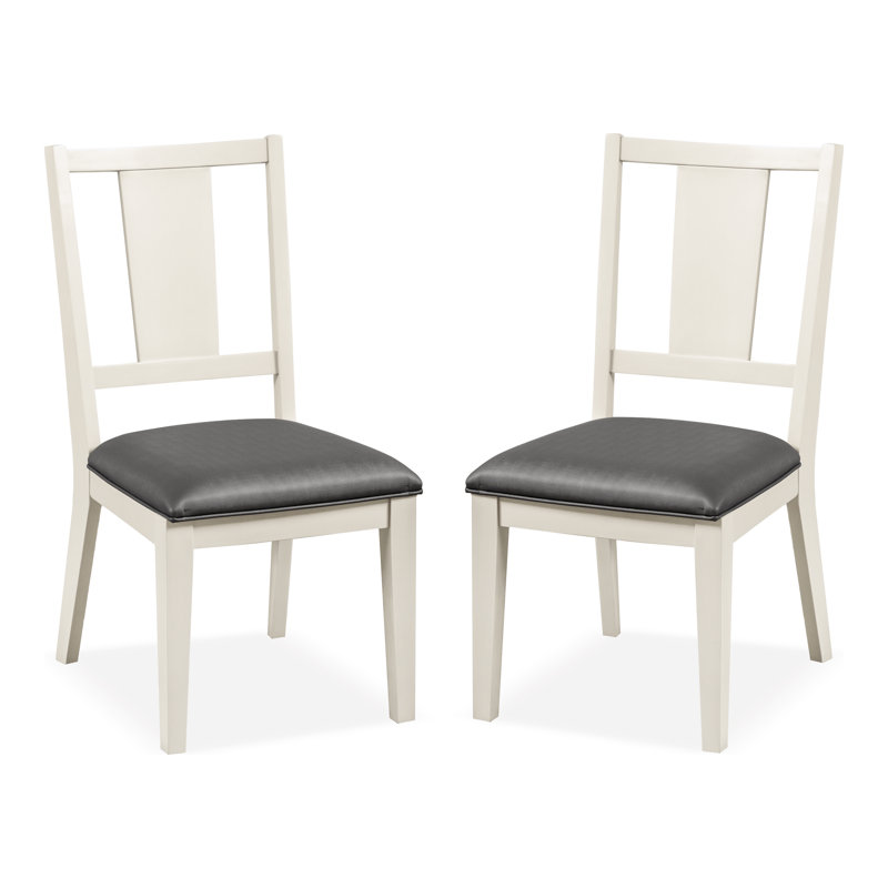 Chaises d'appoint Athlyn, Blanc, Bois blanc