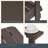 Hachirou Plastic Adirondack Chairs Set for Outdoor Ergonomic chair-1950282623