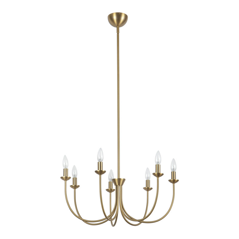 Ember 26-in Brushed Gold Chandelier, Brushed Gold
