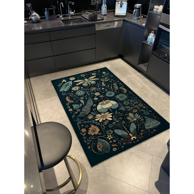 Tapis décoratif multicolore Mira, Tapis de couloir 3 pi 3,37 po x 9 pi 10,11 po