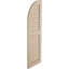 Timberthane deux persiennes égales avec volets en faux bois à dessus en arche (par paire)-64373870-64373862-64373875