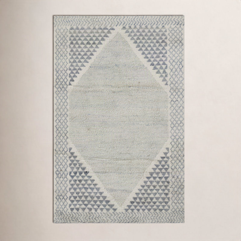 Momeni Berkeley Hand Knotted Wool And Cotton Ivory Area Rug 4'' X 6'', Rectangle 5' x 8'