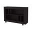 Console Wengue en mélamine avec rangement ouvert-124921330