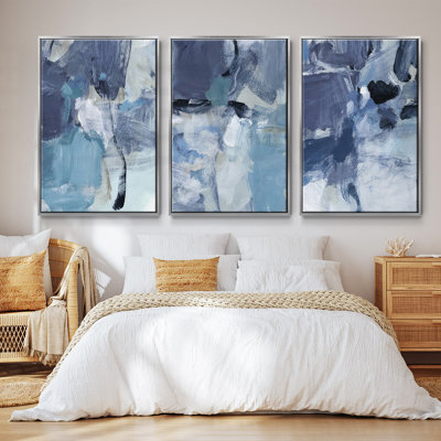 «Paper Scene I», ensemble de 3 reproductions sur toile