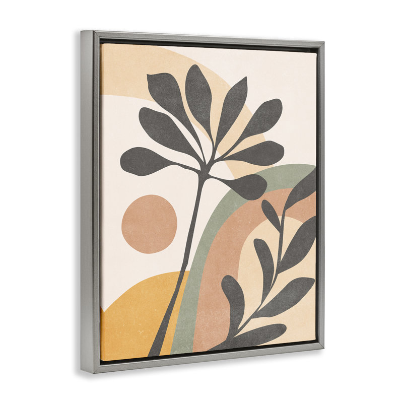 Art mural rétro sur toile Floater, Cadre flottant gris lustré, H 21 po x l 17 po