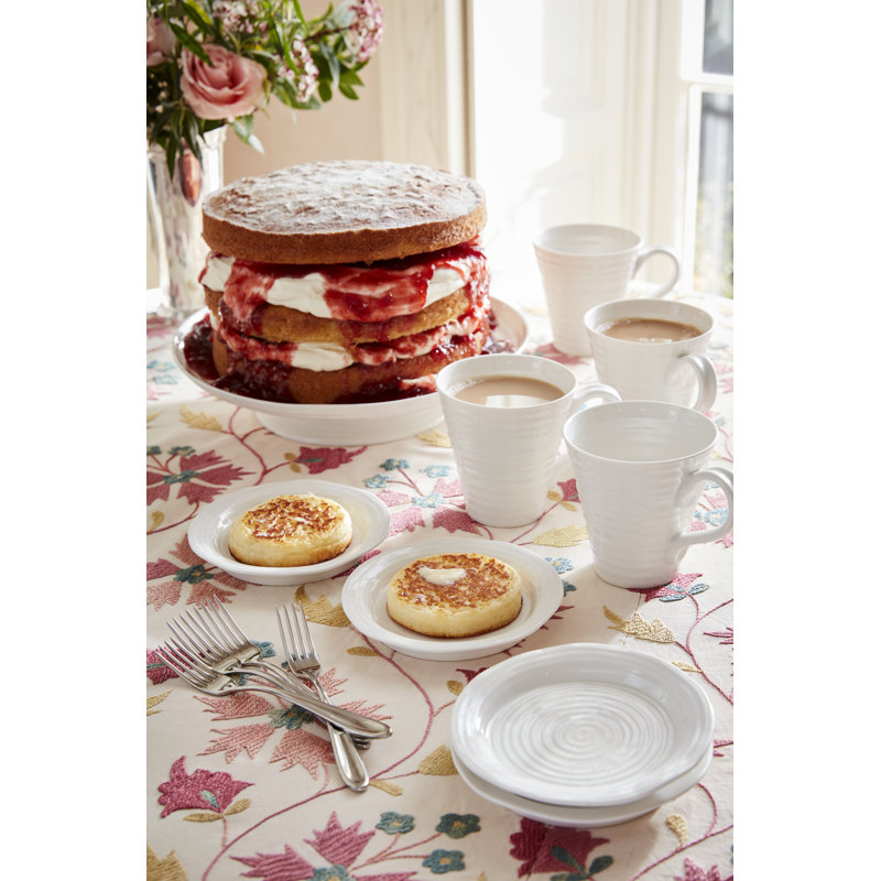 Sophie Conran for Portmeirion Afternoon Tea 9 piece - White (Large Footed Cake Stand, Cake Plates & Mugs)