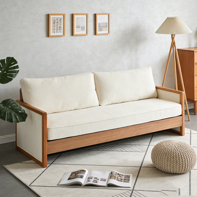 77.8" Sofa Couch Chenille Upholstery Sofa