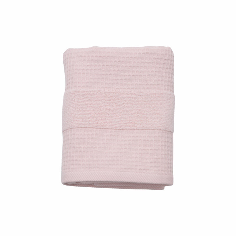 Adayshia Midweight Waffle Hand Towel, Pink