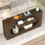Console de vestibule moderne avec tiroir et cadre ovale étroit-64807936