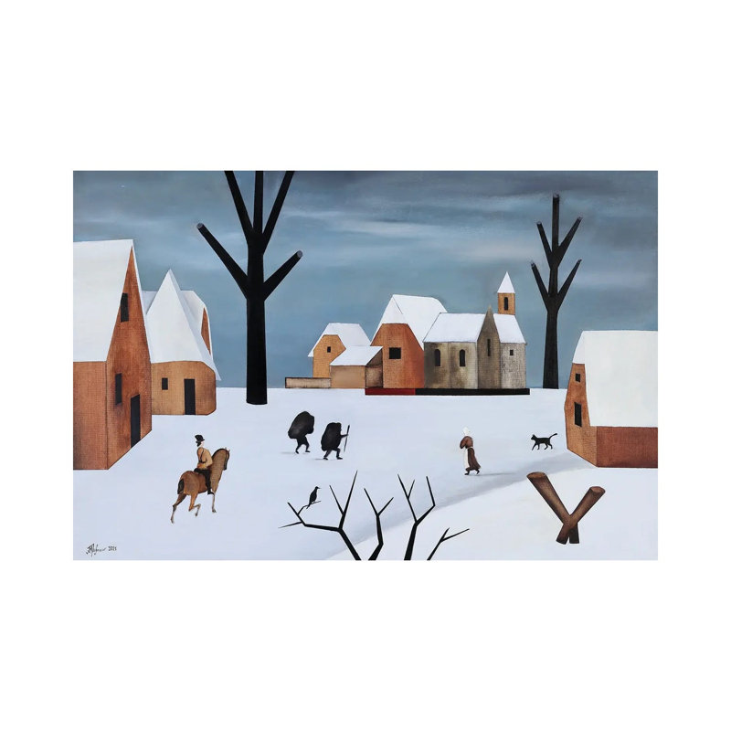 January Day by Alexander Trifonov - Wrapped Canvas Print, 20.32cm H x 30.48cm W