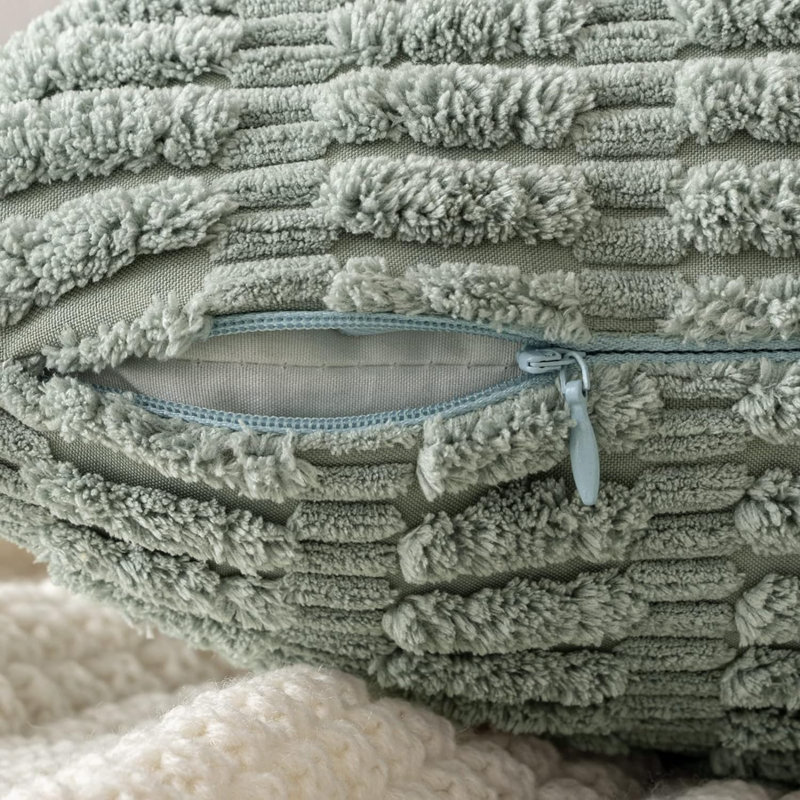 Pillow Cover, 24"H x 24"W, Grayish Green