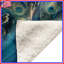 Trois couvertures de paons bleus-129973922