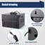 Armoire de charge verrouillable 12 baies pour ordinateur portable et Chromebook, station de charge noire