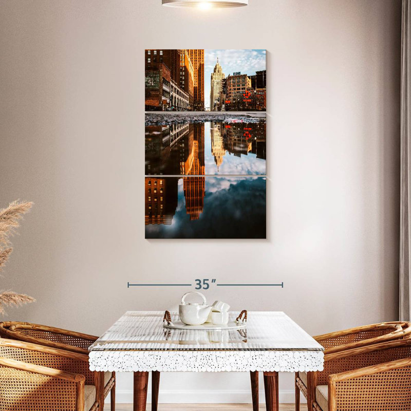 Masam Majestic Skyline de Détroit, H 45 po x l 28 po