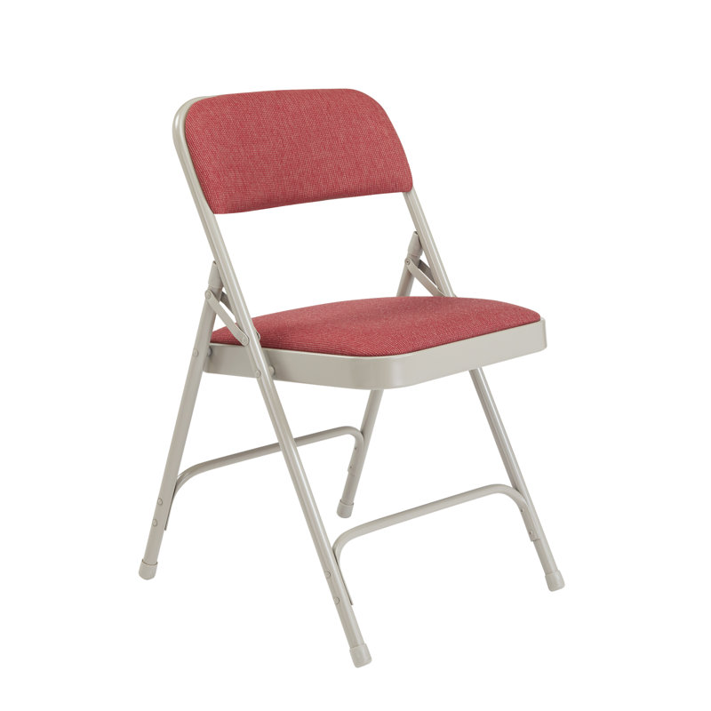 Chaises pliantes rembourrées 2200 Series Deluxe, Cabernet / cadre gris