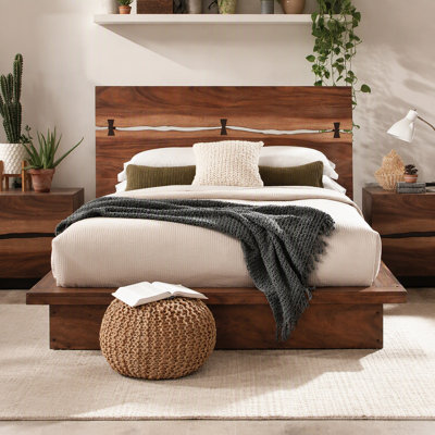 Mallory Smokey Walnut Eastern King Platform Bed