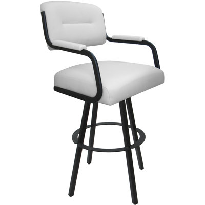 Kambria Swivel Metal Extra Tall Bar Stool 34" Seat On Warren Base