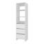 Placard Erie, 3 tiroirs, 3 tablettes, blanc