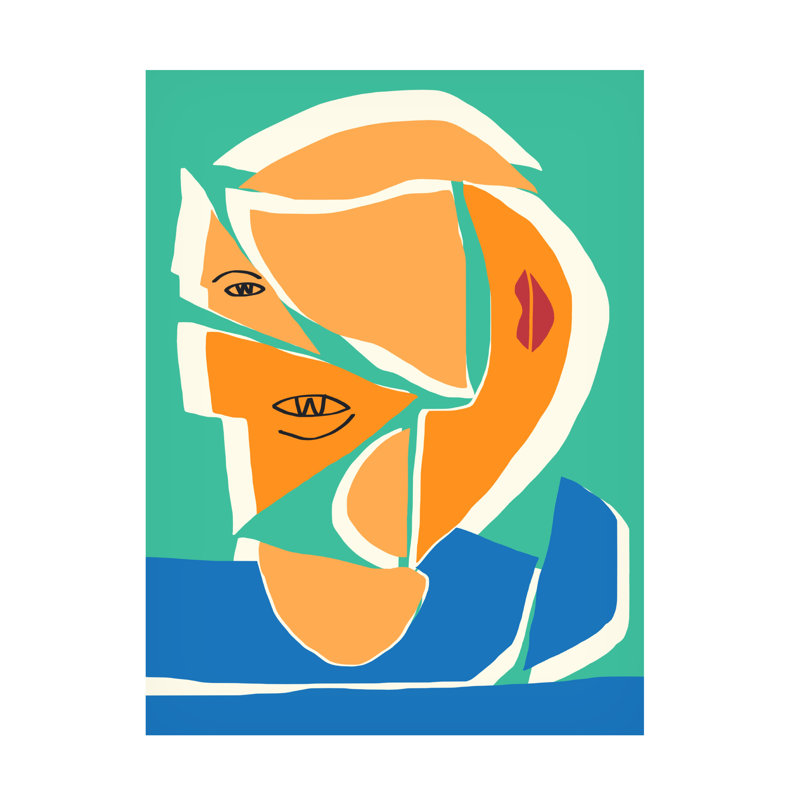 Art sur toile, Portrait de bolologien, H 14 po x l 19 po