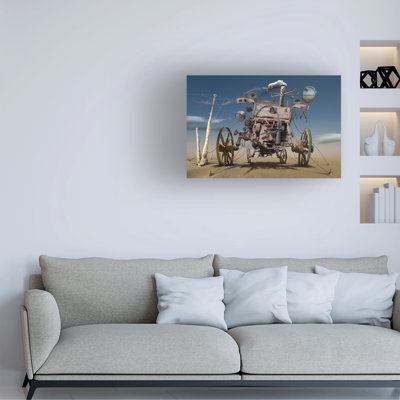 Wrapped Canvas Wall Art - Radoslav Penchev 'K 316' Wall Art for Living Room, Bedroom, or Office Décor  - 12x19