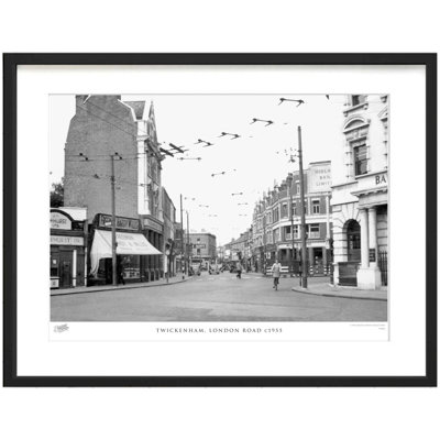 Twickenham, London Road C1955 by Francis Frith - Single Picture Frame Print