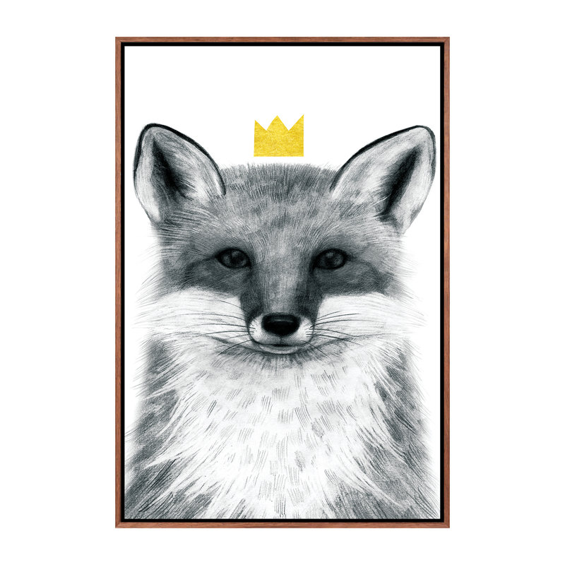 «Royal Forester III» par Victoria Borges - impression d'art graphique, H 26 po x l 18 po x 1,5 po, Pas de tapis