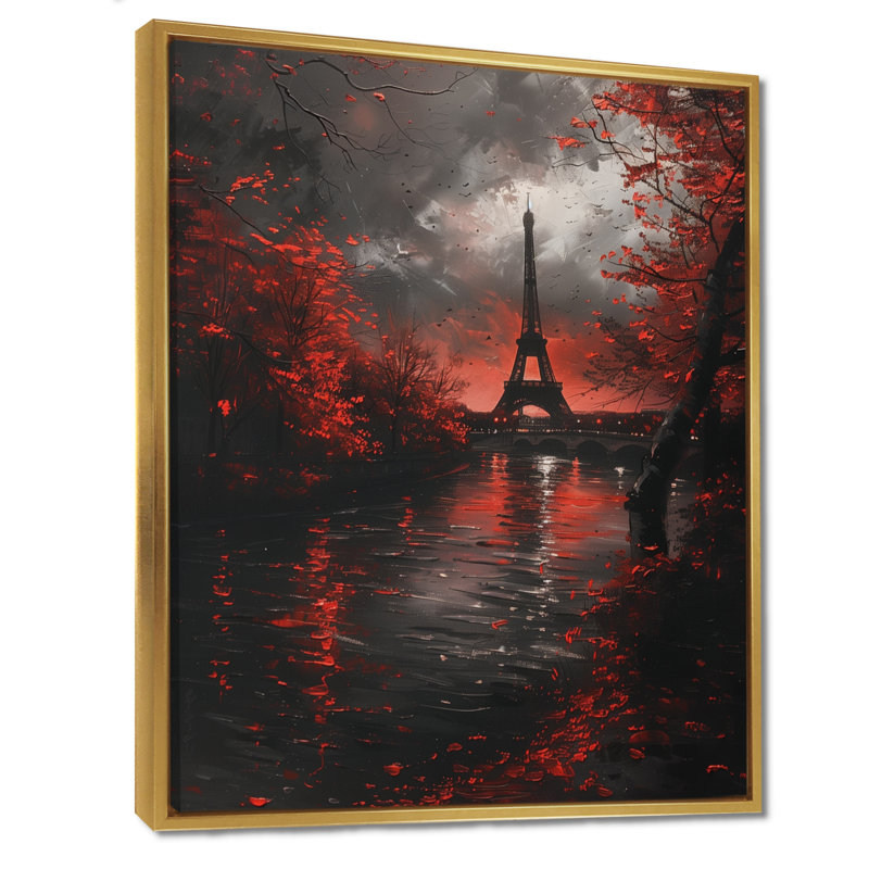 «Rivenbark - City Paris», reproduction d'art, H 24 po x l 32 po, Cadre doré