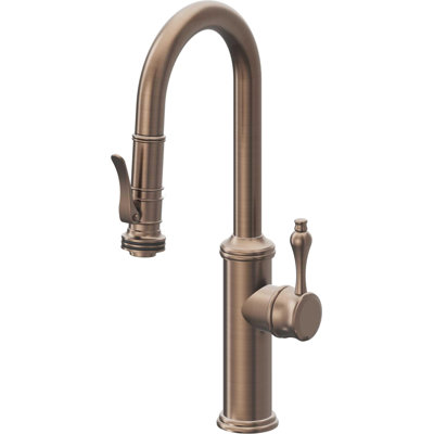 Davoli Pull-Down Prep/Bar Faucet with Squeeze Sprayer