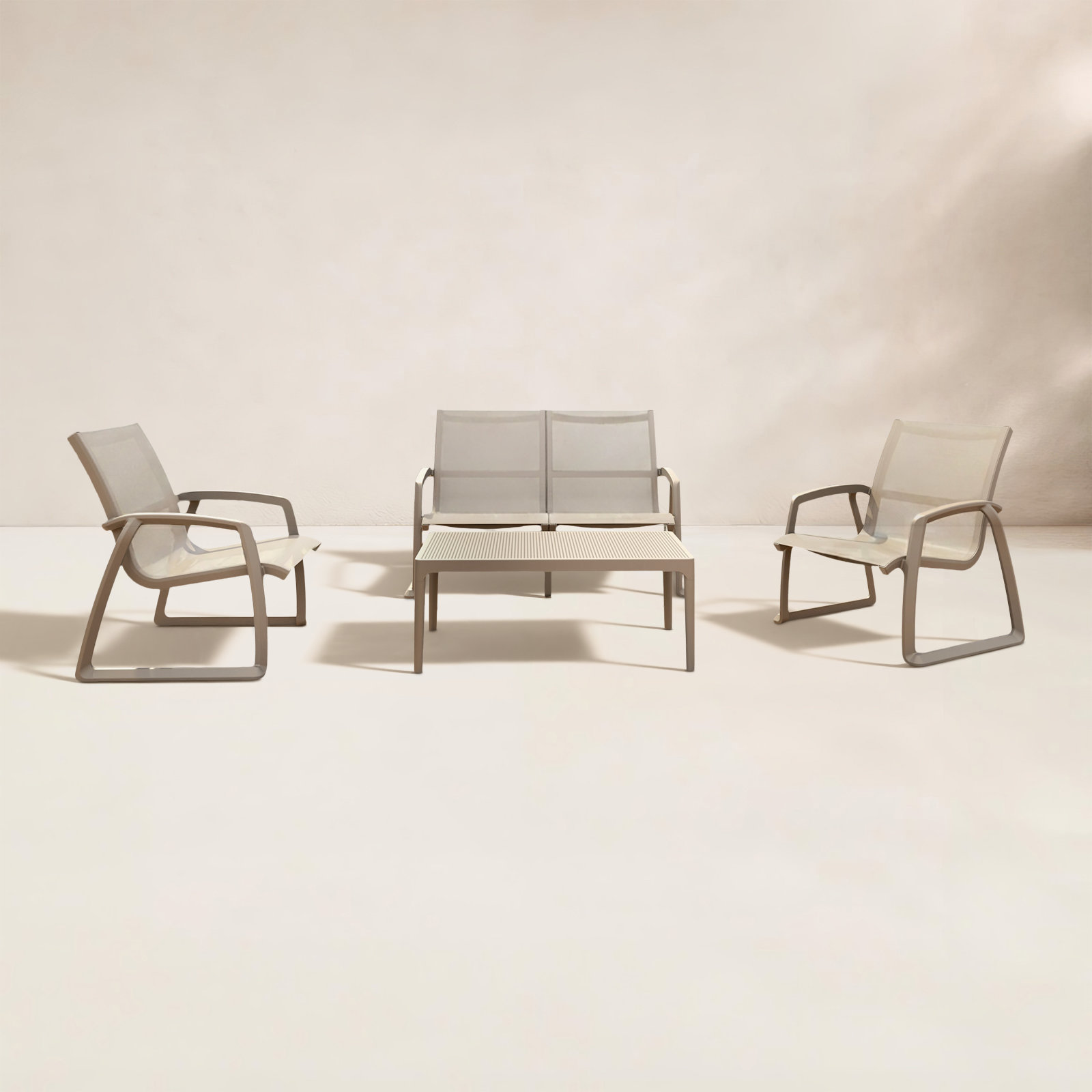 Farrah 4 - Person Patio Seating Group, Taupe