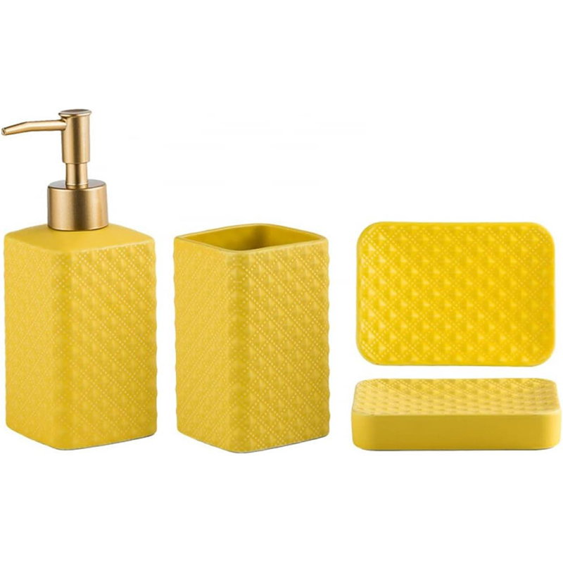 Ceramic Bathroom Accessory Set