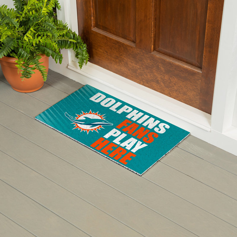 Tapis en PVC Miami Dolphins Fan, 28 po x 16 po