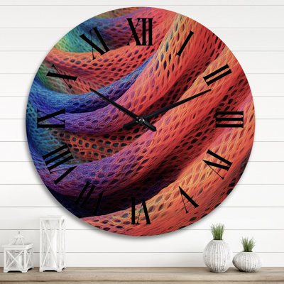 Horloge murale en bois massif Amoncourt