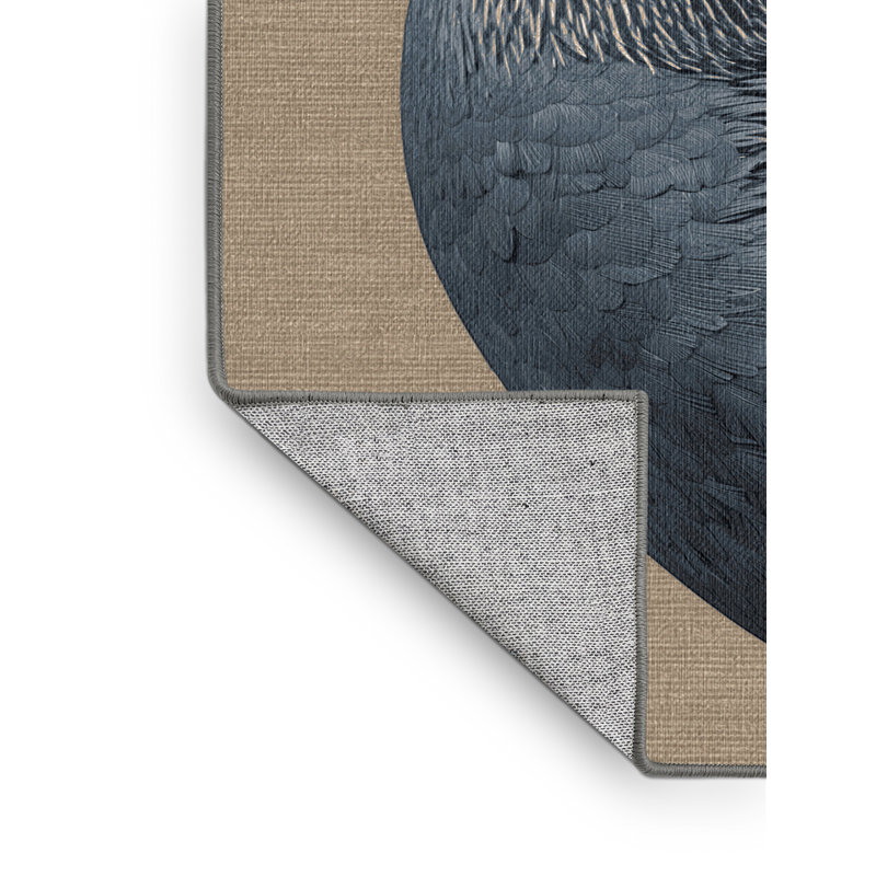  Tapis lavable American Coot Birds, Rond 6 pi