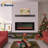 Rayva Classic Built-in or Wall-Mounted Direct Vent Electric Fireplace Insert-706283962