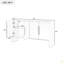 Buffet avec rangement, buffet rétro avec tablettes réglables et longues poignées, buffet en bois à 4 portes pour la cuisine, la salle à manger et le salon