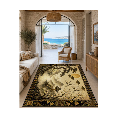 Tapis tissé à la crème Mosso
