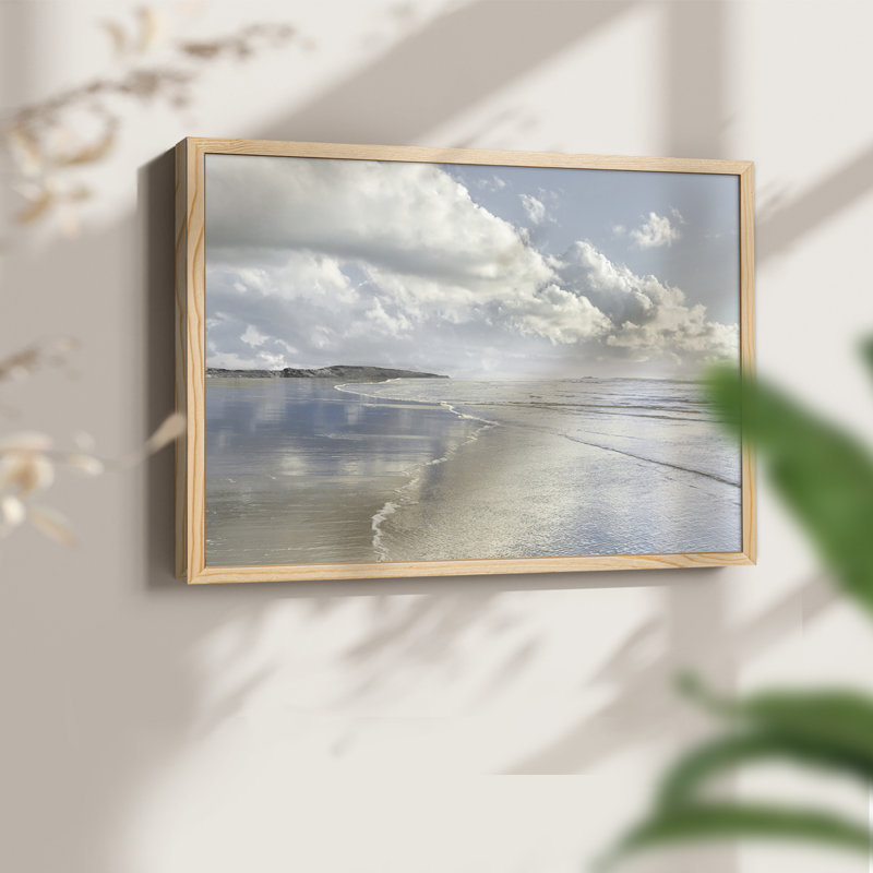 Plage infinie - reproduction encadrée - réarmable, Naturel, H 16 po x l 20 po