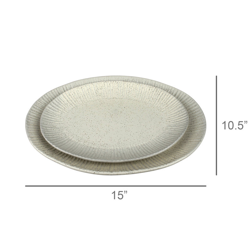 Plateaux d'Alicante, céramique, ensemble de 2: 12 x 8,5 x 1,5, lrg: 1510,51,5
