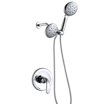 Système de douche complet à double fonction avec valve brute