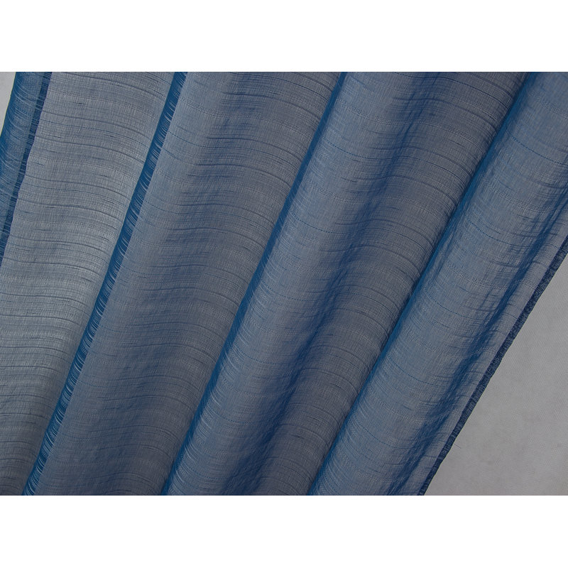 Hayle Semi Sheer Curtain Single Panel, Navy