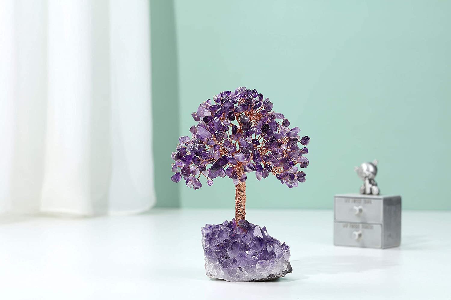 Dakota Fields Natural Amethyst Healing Crystal Money Tree On Amethyst ...