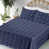 Bleu marine / motif géométrique brun sable est en rupture de stock