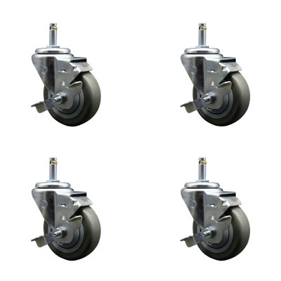 Swivel Grip Ring Stem Caster