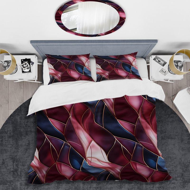 Ensemble de housse de couette Radiant Glamour, Housse de couette pour très grand lit et 2 très