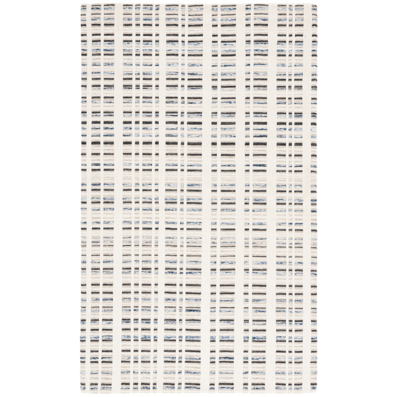 Fanessa 651 Area Rug In Dark Grey / Ivory, Rectangle 3' x 5'